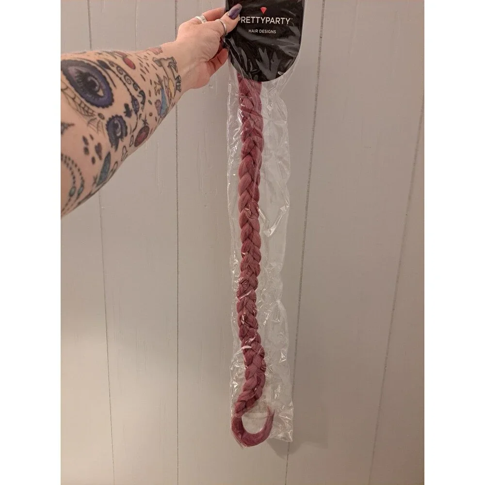Pink Braid Extension - Picture 1 of 8
